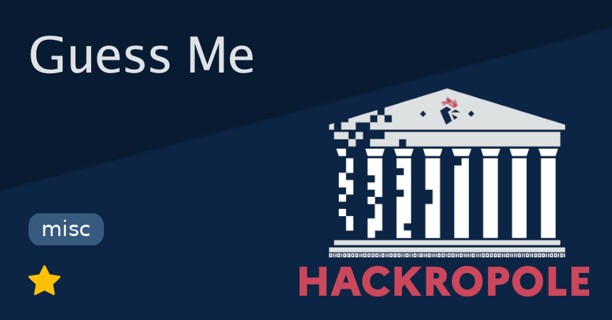 Guess Me Guess Me - Hackropole